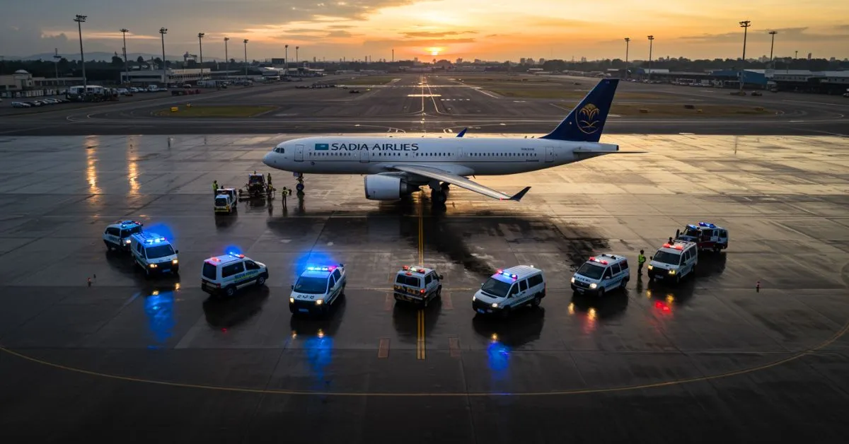 इंडोनेशिया में बम की धमकी से मचा हड़कंप: Saudi Airlines की फ्लाइट की इमरजेंसी लैंडिंग